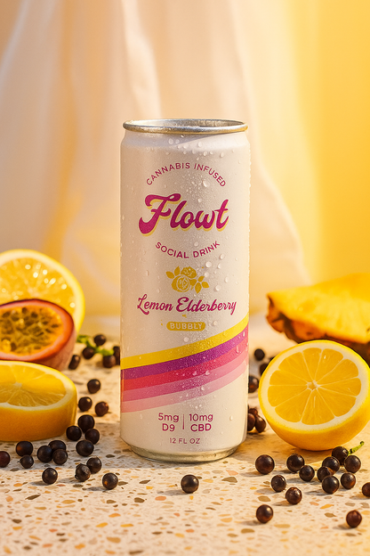 Lemon Elderberry THC-Infused Social Tonic